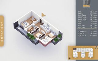 Apartament 3 camere,PAllady,Titan,Sector 3,7-8 min Metrou,Stoc limitat - Poză 4