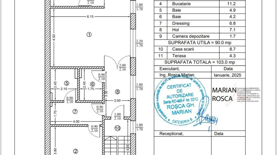 Apartament premium 3 camere complet mobilat - Poză 18