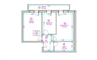 Apartament cu 2 camere de vânzare – Doamna Stanca - Schiță 9