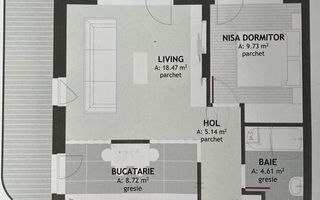 Apartament cu 2 camere de vanzare in Floresti - Poză 1