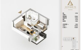 2 CAMERE TIP STUDIO / ASTORIUM LIFE / PALLADY! - Poză 3