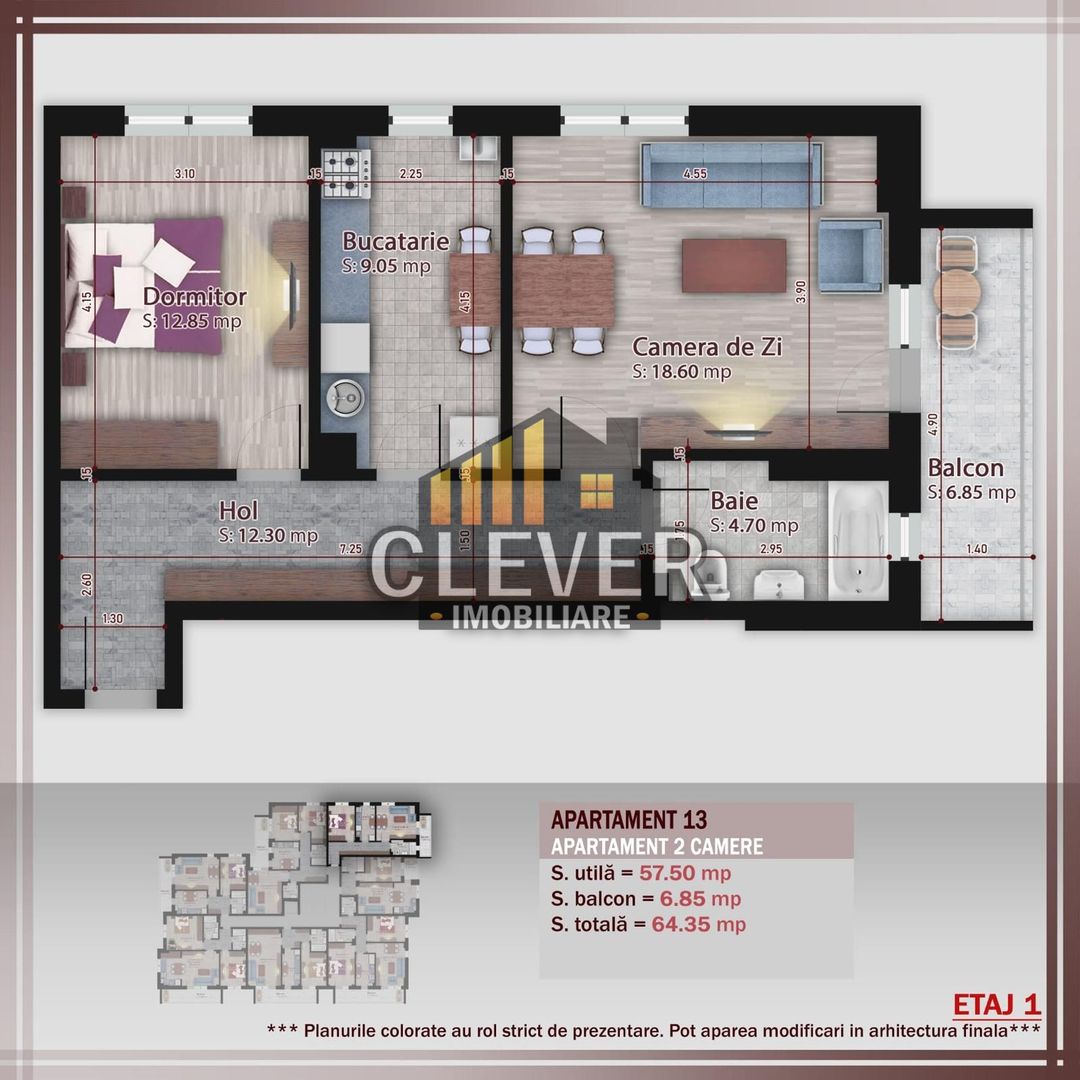 Apartament 2 camere decomandat Comision 0% - zona Pallady - Poză 2