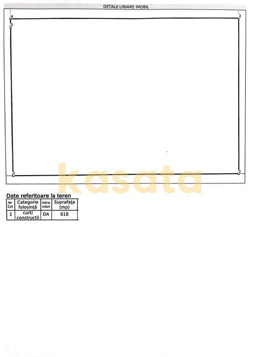 Teren de Vânzare 618 Mp. cu deschidere la strada Eugen Barbu-Mogoșoaia - Schiță 2