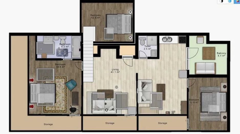 PENTHOUSE NOU –  124 mp utili, vizavi de Parcul Plumbuita - Poză 8