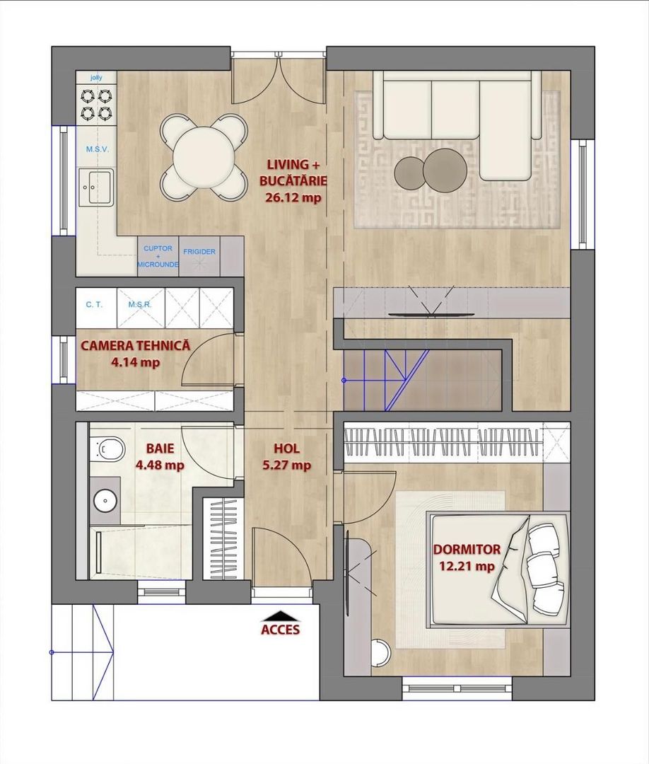 CASE INDIVIDUALE CLINCENI, RATE DEZVOLATOR,FINALIZARE AUGUST, COMIS 0% - Schiță 14