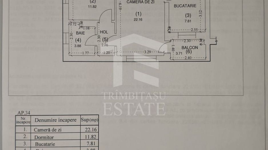 Inchiriere Militari 2 camere Deosebit  Comision 0 - Schiță 11