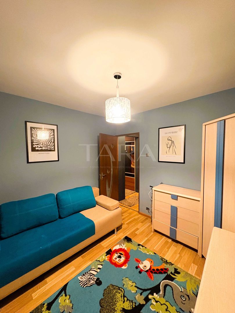 Mutare imediată! 3 camere mobilat, 2 parcări, Mănăștur. - Poză 8