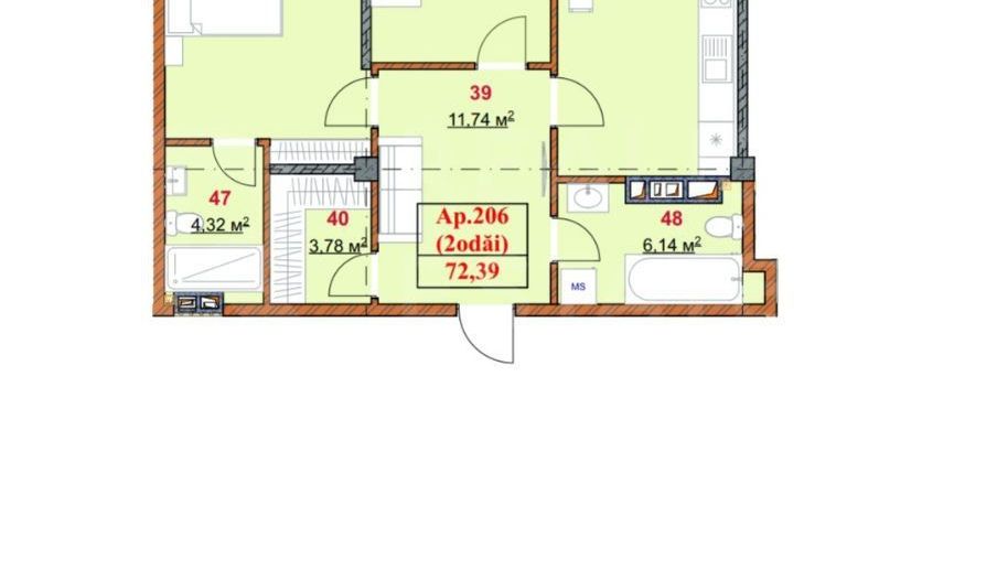 Vânzare, apartament, 3 camere, strada Grenoble, Botanica - Poză 4