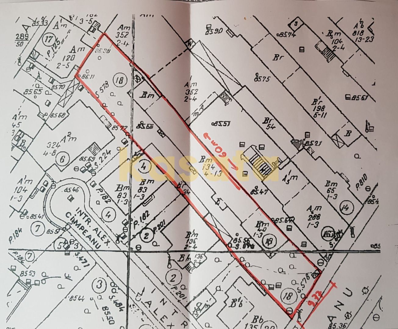 Teren de vanzare 582 Mp. - Zona Ion Mihalache/Piata 1 Mai - Schiță 3