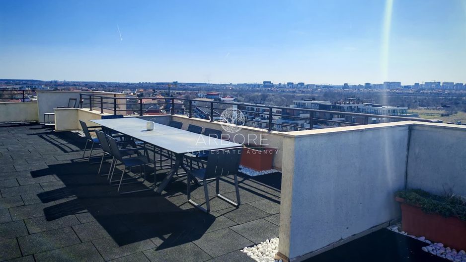 Penthouse 5 camere 250 mp lângă Ambasada SUA , zona Băneasa București - Poză 27