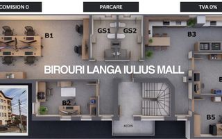 Spatiu de birouri parter langa Iulius Mall, parter, cu 2 locuri parcare - Poză 16