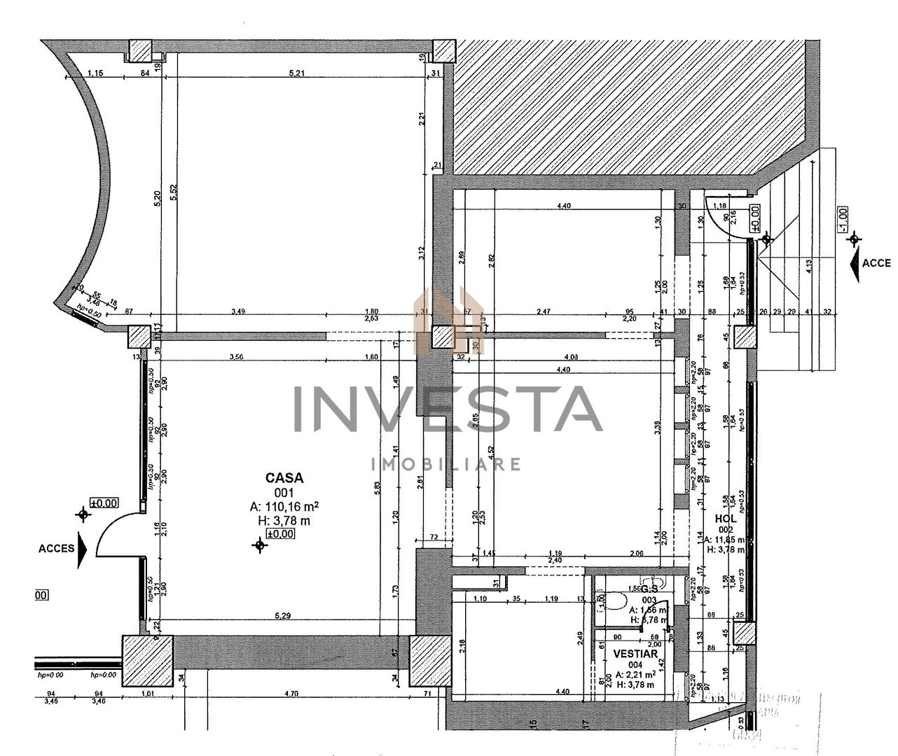 Spatiu Comercial de inchiriat - 127 mp - Zona Kaufland Marasti - Schiță 2