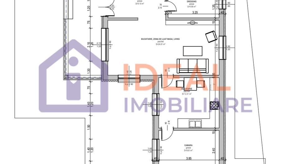 Casa Individuala pe un singur nivel cu 2200 mp de curte, in Săcel - Schiță 9