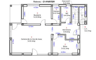 Casa individuala cu Dormitor la PARTER in Cristian-Sibiu - Schiță 12