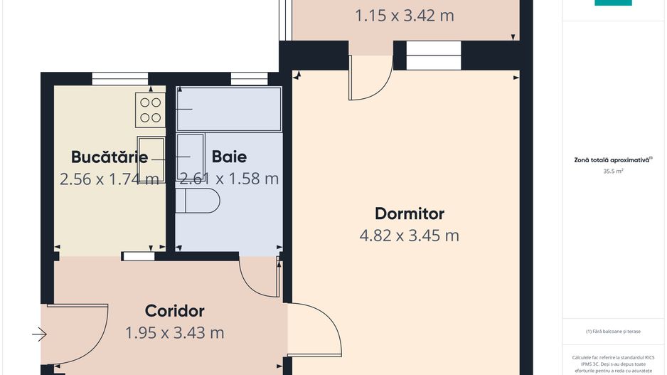 Apartament cu 1 cameră în Calea Buziașului - Poză 17