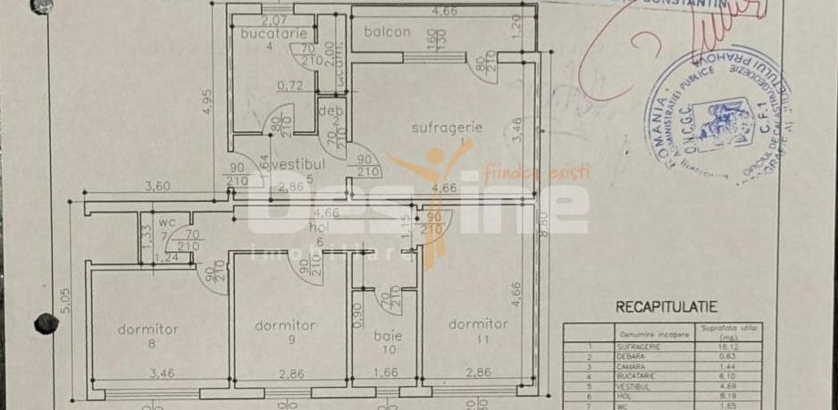 ​Apartament 4 camere, 2 bai – Zona Vest / Lacul Balea, etaj 3/4 - Poză 2
