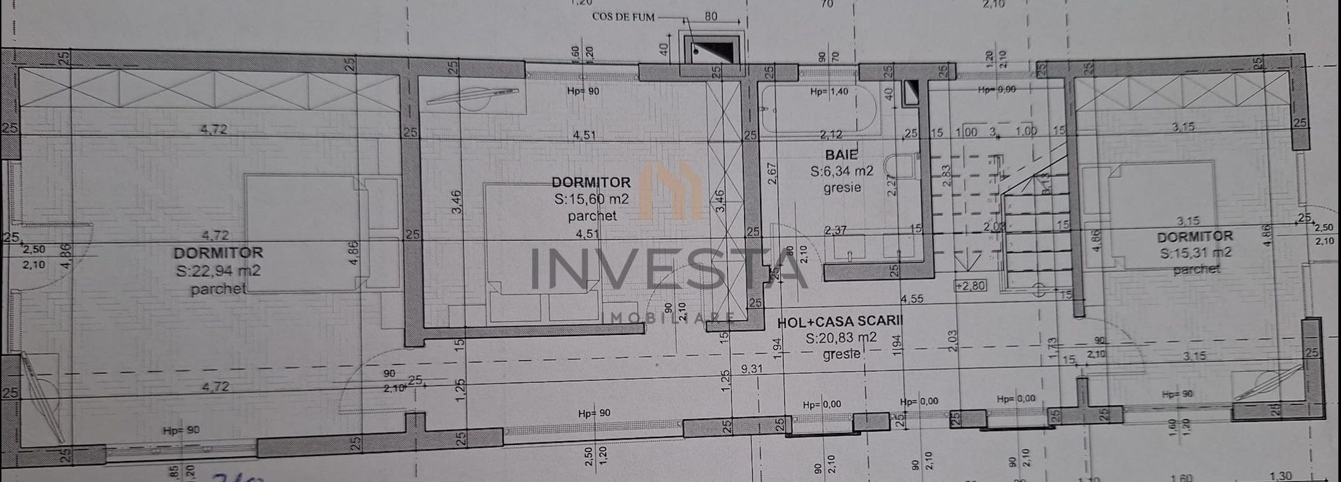 Casa Individuala 165 mp in Grigorescu, ideala pentru locuit sau firma - Schiță 15
