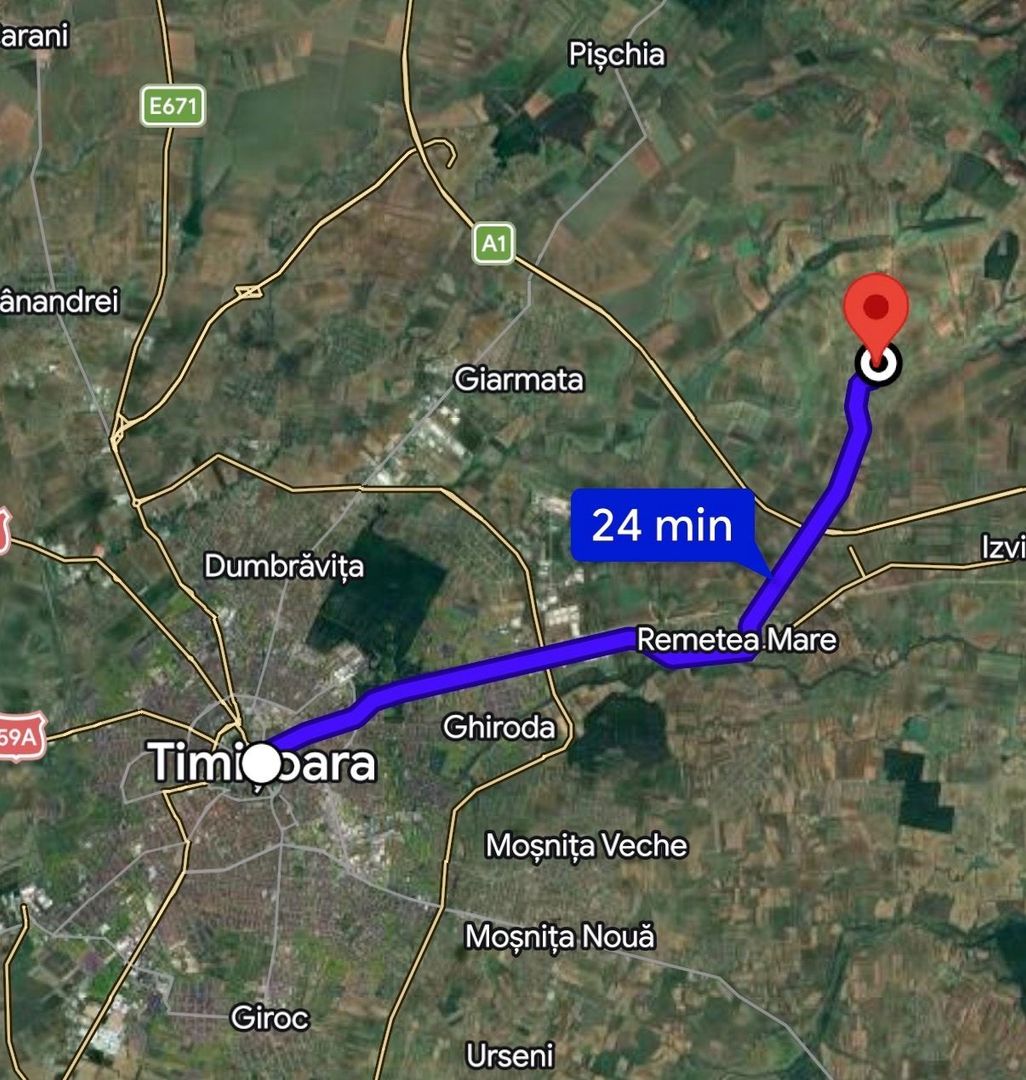 Teren intravilan 1.600 mp, Ianova – toate utilitățile, front 18 ml - Poză 1