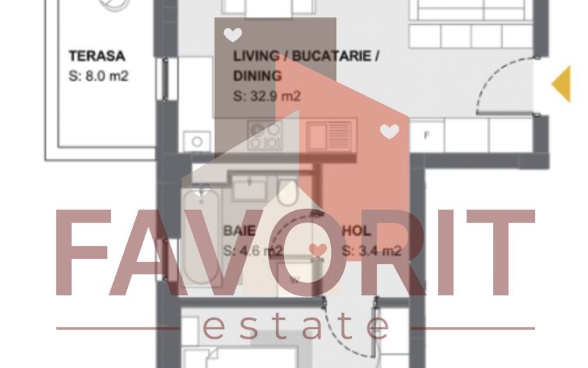 COMISION 0%. Apartamente noi cu 2 camere in zona Aradului - Schiță 5