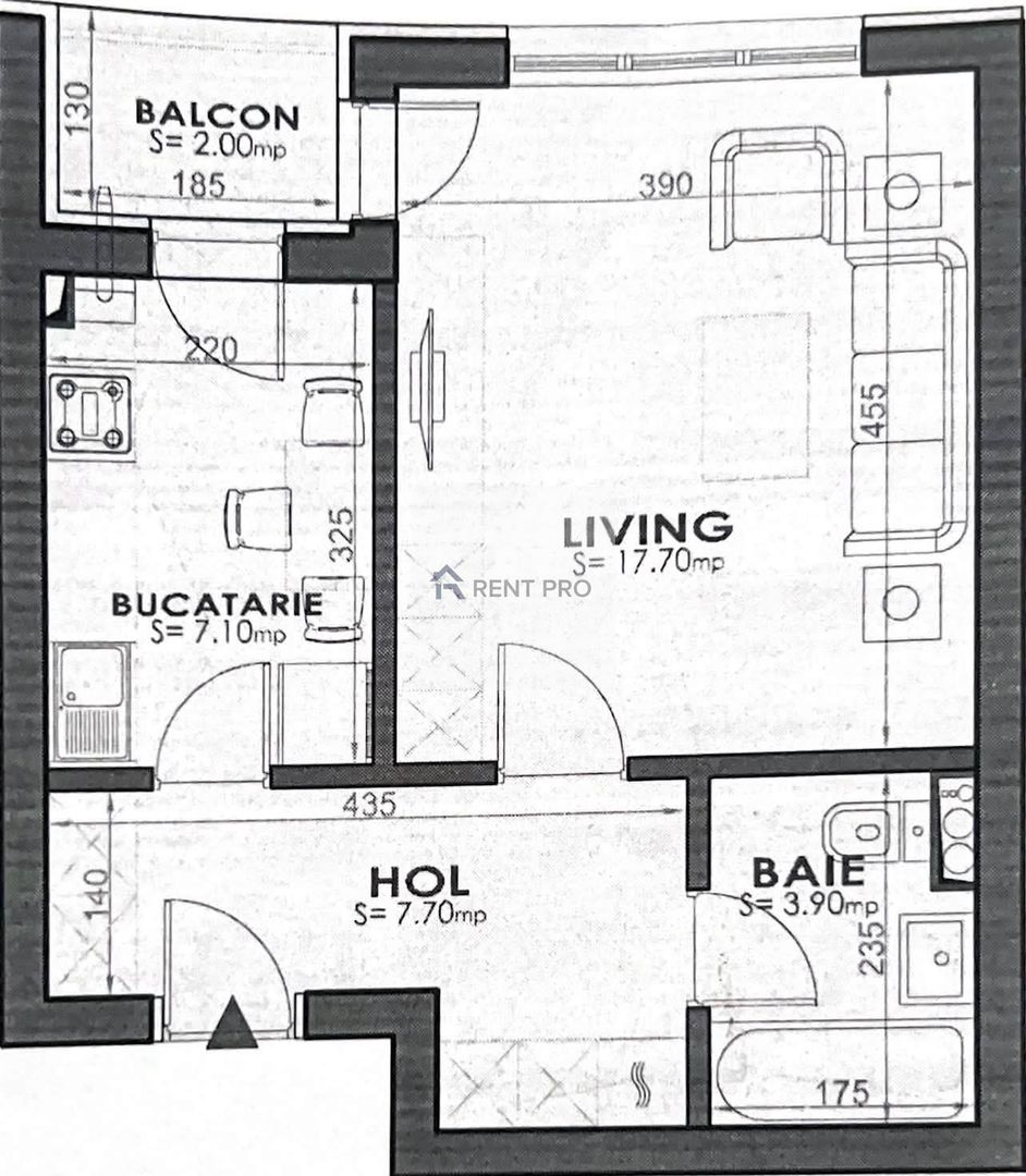 Garsonieră decomandată mobilată și utilată | Exigent Plaza Residence - Poză 5