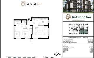 De vânzare apartament 3 camere – BRITWOOD 144, Iancu Nicolae - Poză 2