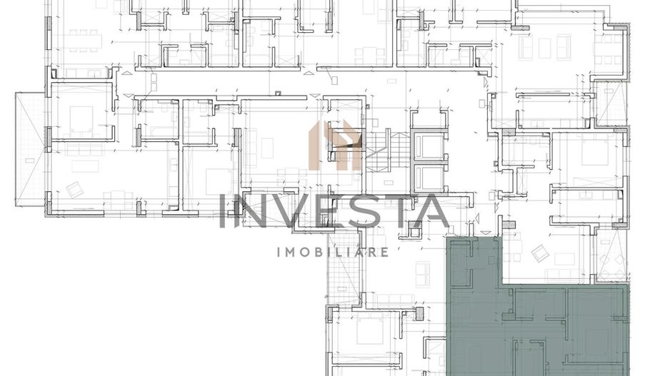 Apartament 3 camere 79 mp cu terasa, bloc nou, cartier Andrei Muresanu - Schiță 8
