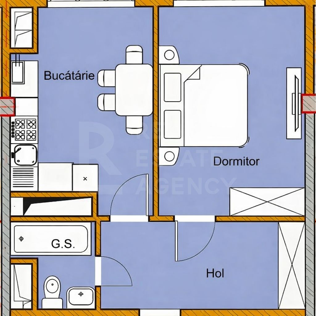 Vânzare, apartament, 1 cameră + living, bd. Mircea Cel Bătrân, Ciocana - Poză 2