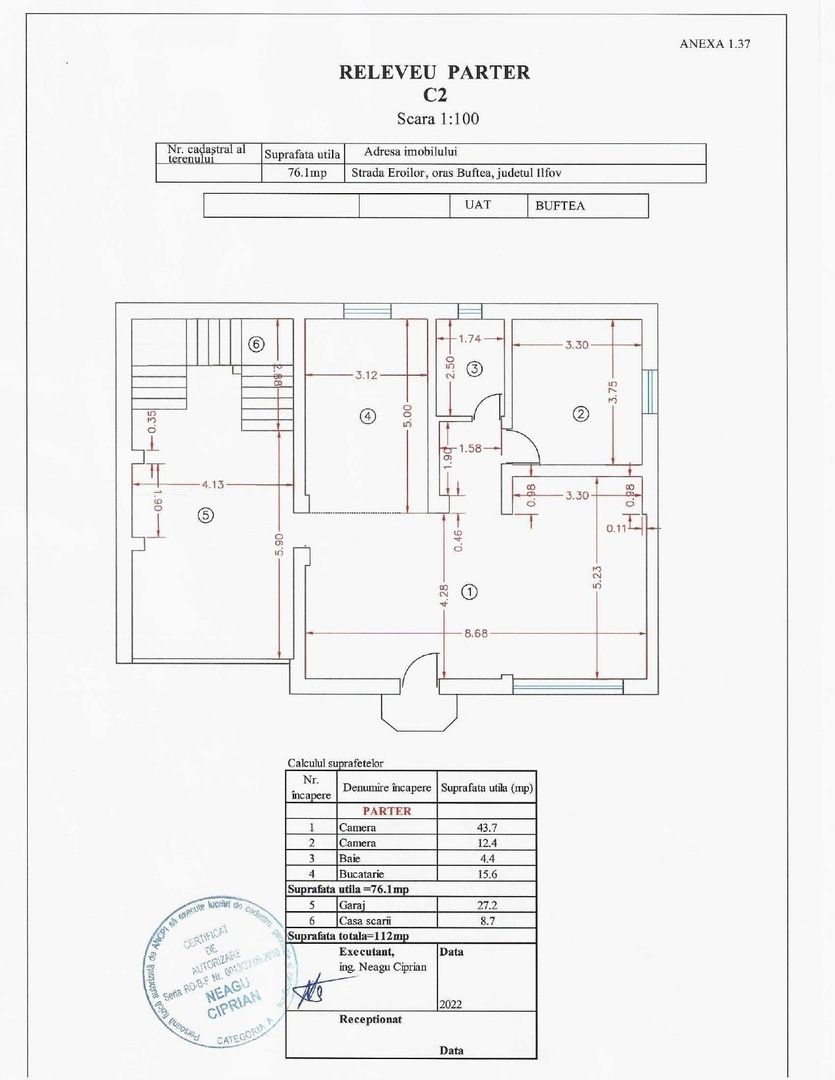 BUFTEA - central, vila D+P+E la pret de apartament - Poză 11