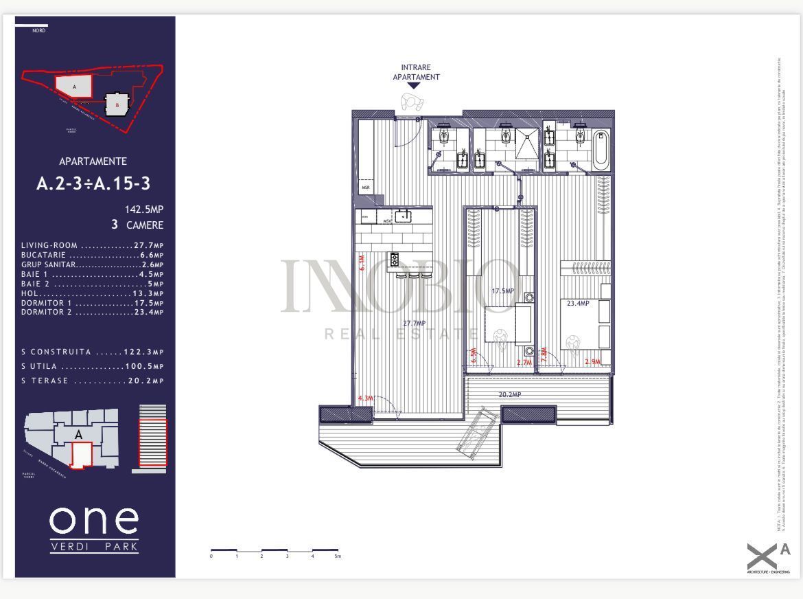 Apartament 3 camere | Terasă 20mp2 | One Verdi Park - Barbu Văcărescu - Poză 14