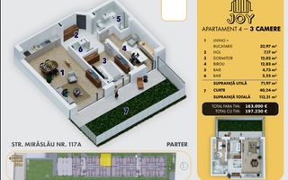 Metrou Berceni Ap 3 camere cu gradina - Poză 4