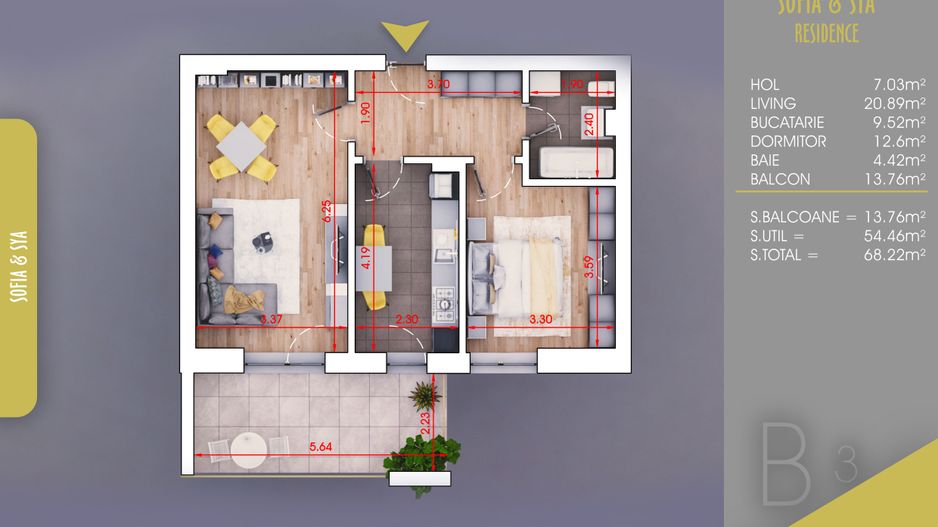 Apartament 2 camere Pallady, Parcare inclusa, Metrou N Teclu 10 min - Poză 4