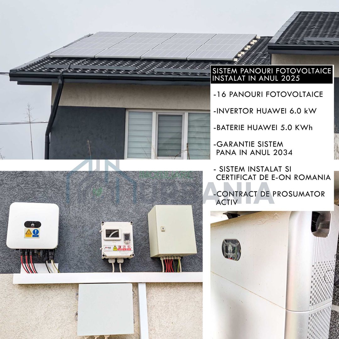 Casă eficientă energetic, tip duplex, cu sistem fotovoltaic, Rediu, Iași – 5 min de Kaufland Păcurari - Poză 4