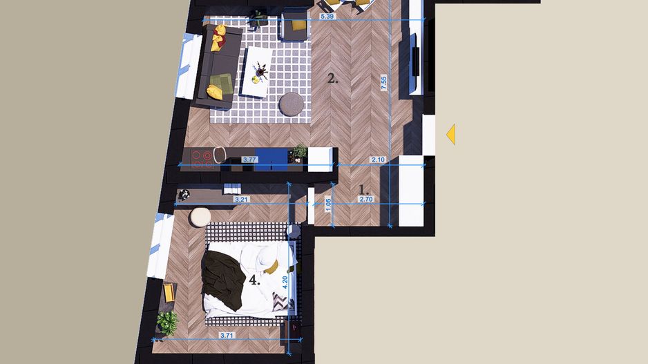 Apartament 2 camere Pallady, Titan,-Fix la Parcul Teilor-Bl Boutique - Poză 3