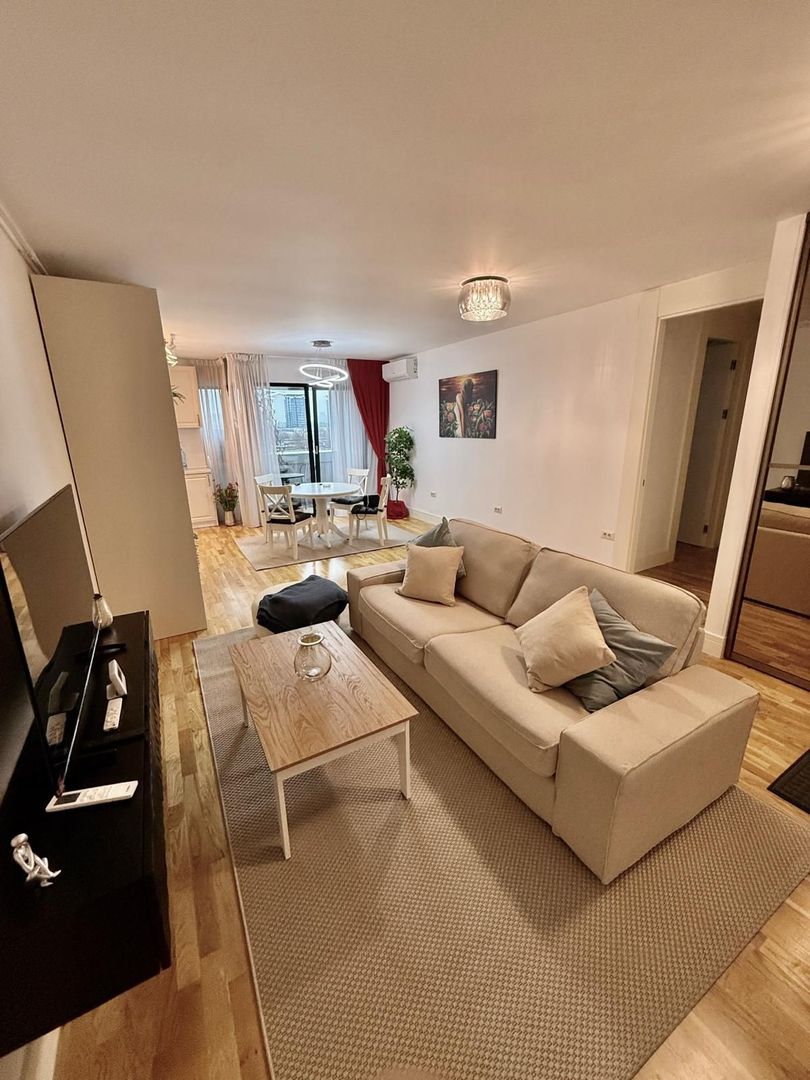 2 camere | 102 The Adress | Barbu Vacarescu | parcare - Poză 3