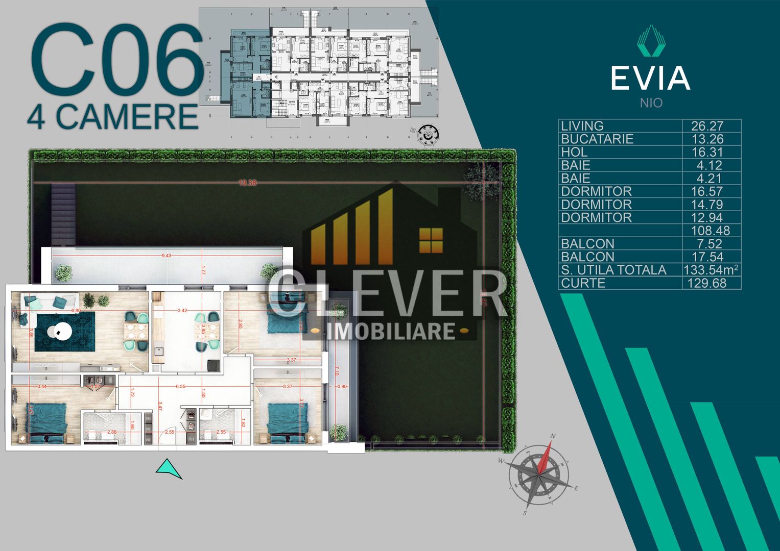 Apartament Premium 4 Camere-Gradina Proprie 130mp - Poză 1