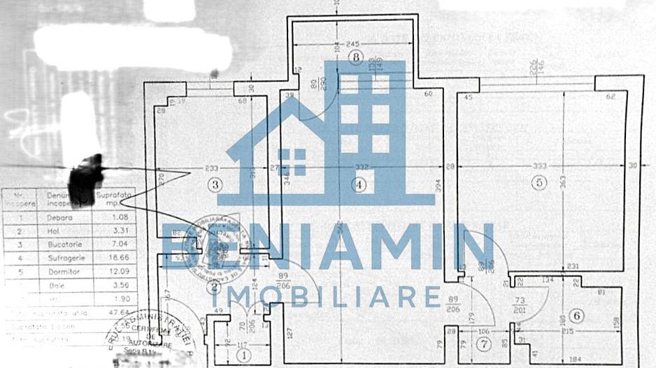 Apartament 2 camere Brazda lui Novac etaj 3 teava de gaze 50mp - Schiță 7