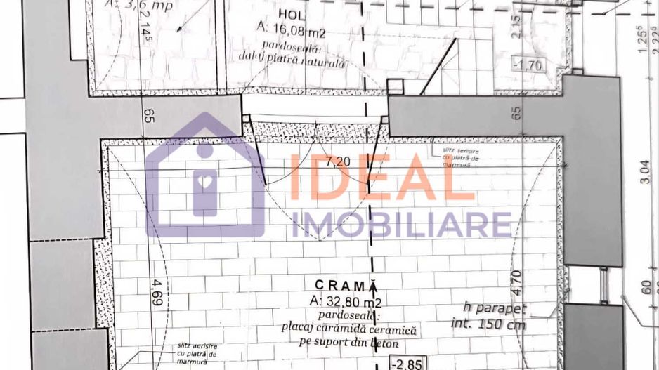 Casă veche, solidă, cu 4 camere, pivniță boltită și 4 băi – zonă centrală - Schiță 13