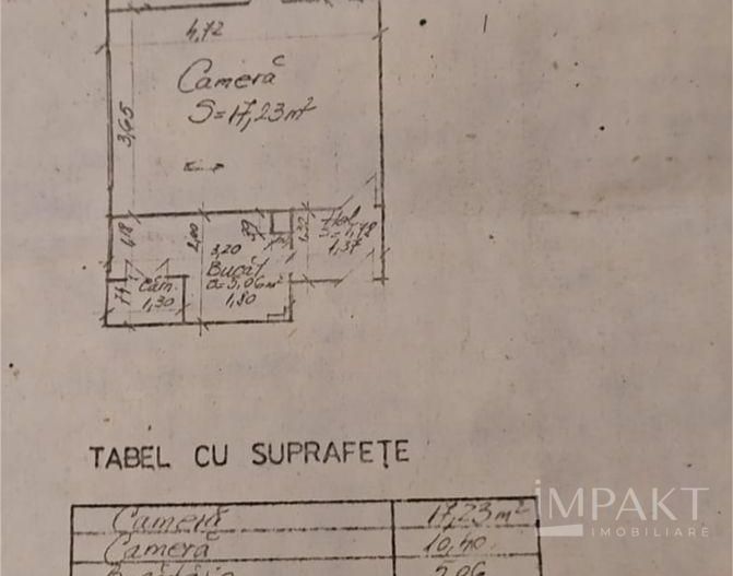 Oportunitate investitie ! Apartament cu 2 camere, zona Horea! - Schiță 11