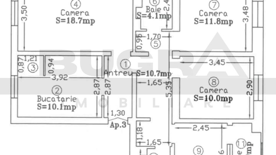 Apartament 4 camere decomandate, 80mp, 2 bai, zona strazii Dambovitei - Poză 8