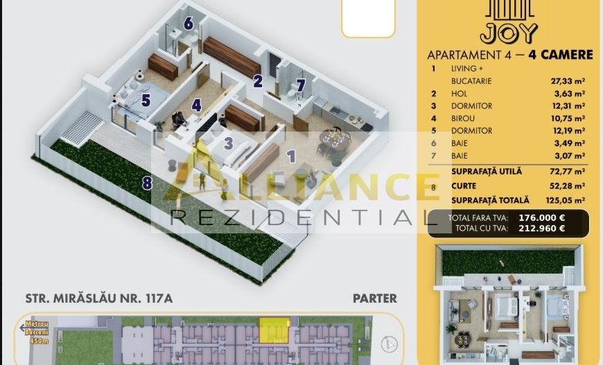 [DIRECT DEZVOLTATOR] Apartament 4 camere cu gradina | Metrou - Poză 6