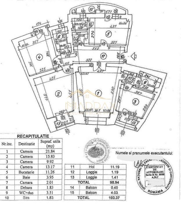 Apartament cu 4 camere***LUX***103mp // B-ul Unirii - Poză 49