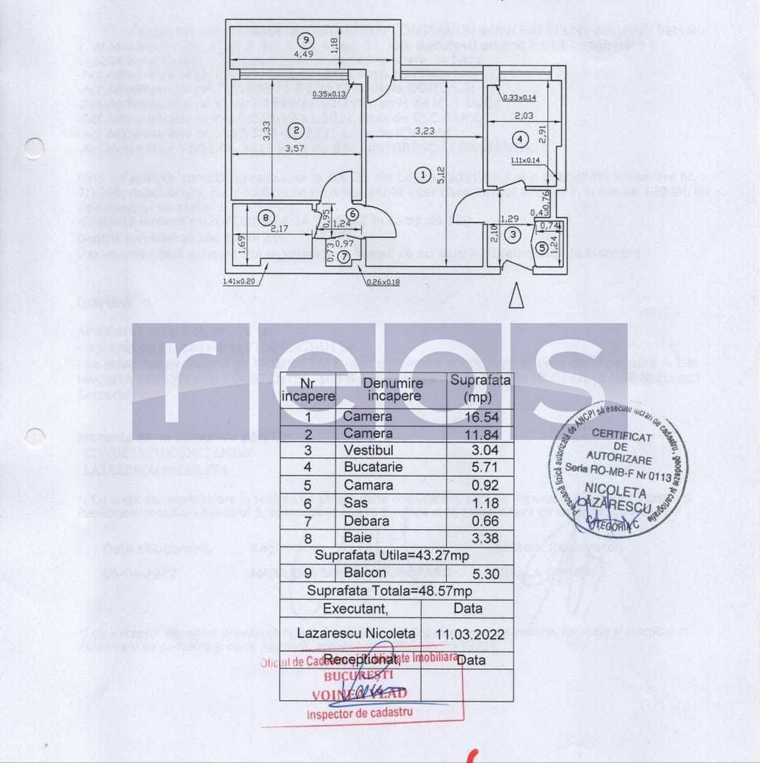 VANZARE 2 CAMERE | SEMIDECOMANDAT | ZONA CAMPIA LIBERTATII - Poză 8