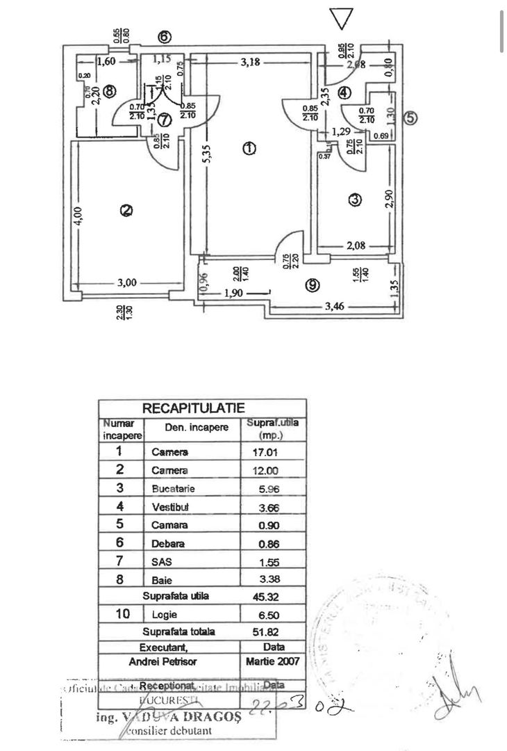 COMISION 0% Apartament 2 camere | 52mp | FARA RISC | Dristor ParkLake - Schiță 16