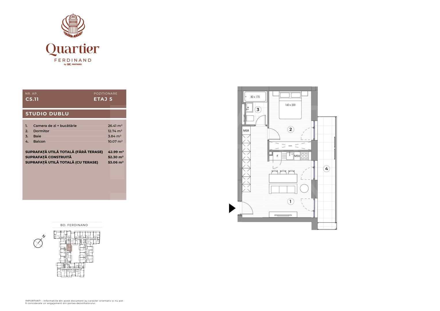 Vânzare, apartament, 2 camere, Quartier Ferdinand, București - Poză 6