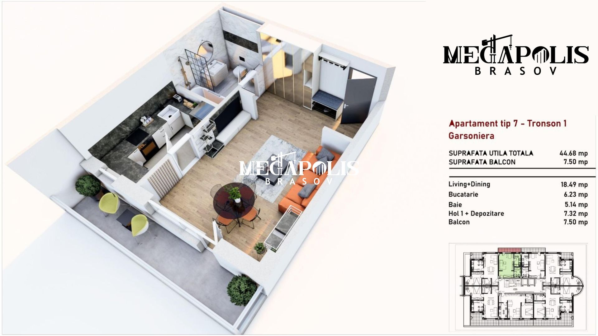 Garsoniera Coresi/ Plata Transe/Credit - Poză 4