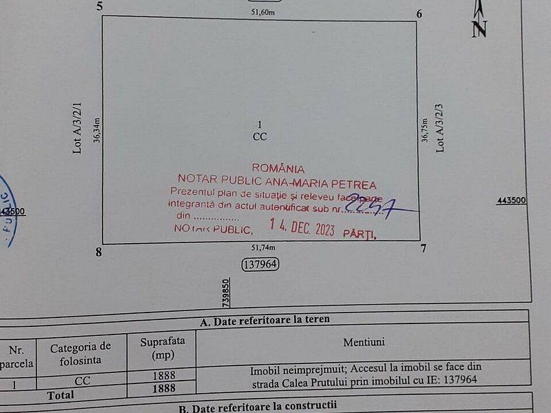 Teren de inchiriat - 2027  mp  - str Macului/Calea Prutului, Galati - Poză 2