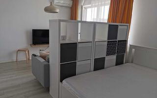 Apartament cu o cameră în Conest Vision, Iași - compartimentare living, dormit și spațiu de lucru - Poză 2