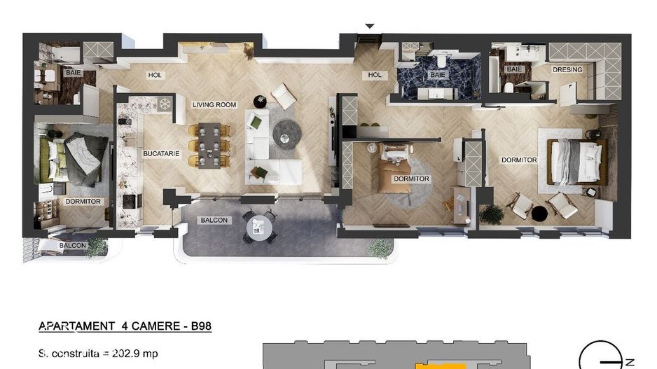 Apartamente 4 camere, Pipera, comision 0 % - Poză 11