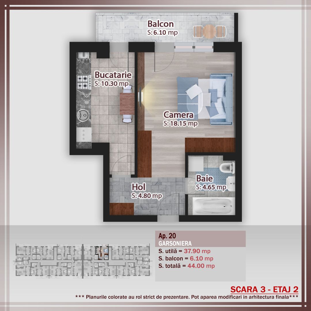 GARSONIERA DECOMANDATA,BLOC PREMIUM. IDEAL LOCUINTA/INVESTITIE! - Poză 2