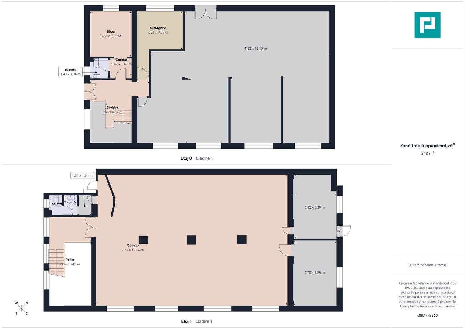 Clădire P+E parcare si platformă betonată 700mp - Poză 10